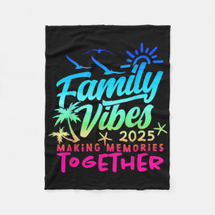 Family Vacation 2025 Beach Matching Family, sommar Fleecefilt