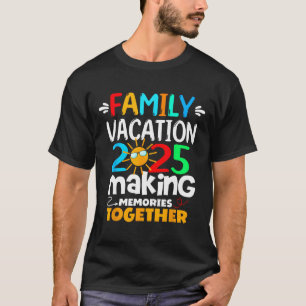 Family Vacation 2025 Beach Matching Sommarfamiljen T Shirt