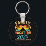 Family Vacation 2025 Beach Matching Summer Vacatio Nyckelring<br><div class="desc">Family Vacation 2025 Beach Matching Summer Vacation 2025</div>