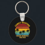 Family Vacation 2025 Beach Matching Summer Vacatio Nyckelring<br><div class="desc">Family Vacation 2025 Beach Matching Summer Vacation</div>