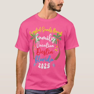 Family Vacation 2025 Florida Crystal Sands Beach D T Shirt