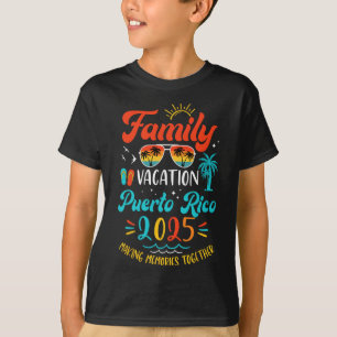 Family Vacation 2025 Puerto Rico Matching Summer V T Shirt