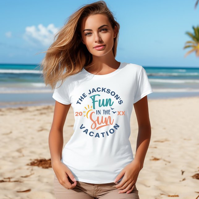 Family Vacation Beach Shirt T (Family Fun in the Sun Beach Vacation Shirt)