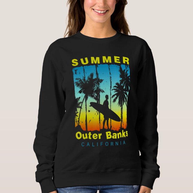Family Vacation California Outer Banks Beach T Shirt (Framsida)