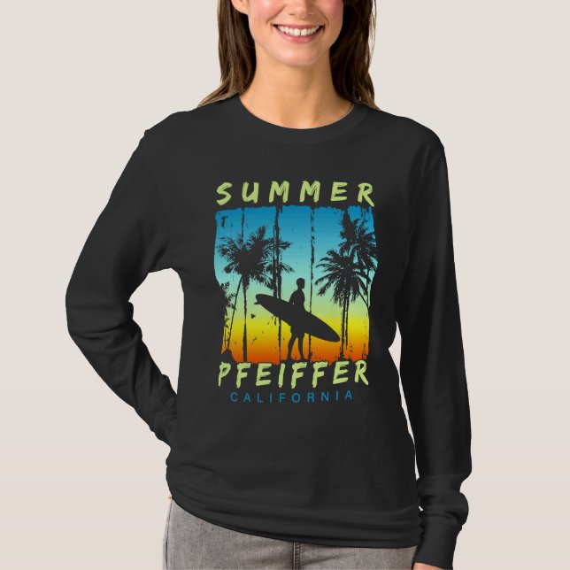 Family Vacation California Pfeiffer Beach T Shirt (Framsida)