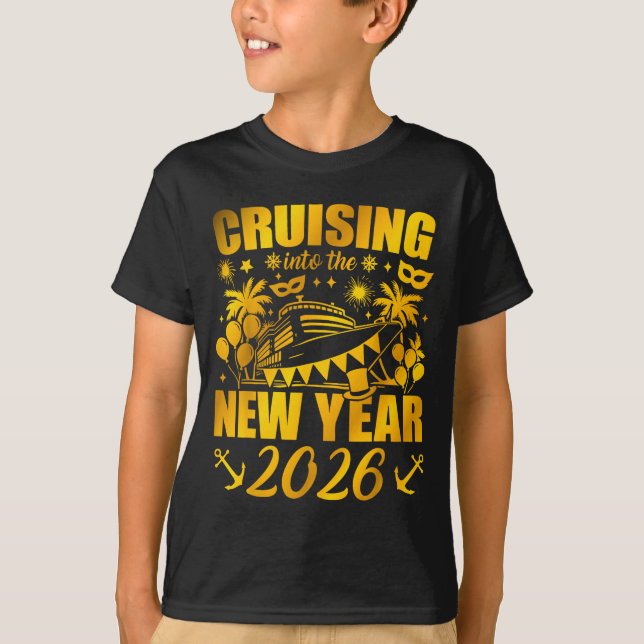 Family Vacation Cruise Ship 2026 New Year Party Cr T Shirt (Framsida)