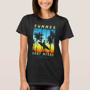Family Vacation Florida Fort Myers Sunset Beach T Shirt