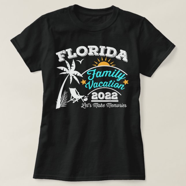 Family Vacation Florida-strand 2022 Resematchning T Shirt (Design framsida)