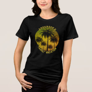 Family Vacation Graphic T-Shirt Tri-Blend Shirt