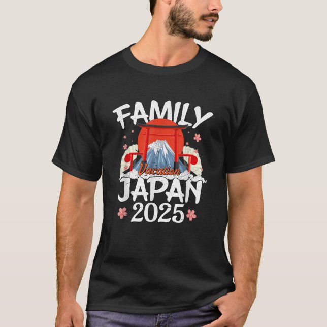Family Vacation Japan 2025 Summer Vacation Travell T Shirt (Framsida)