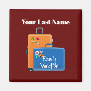 Family Vacation-mall, Anpassade Magnet
