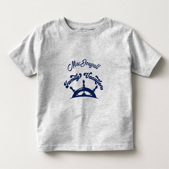 Family Vacation Matching Cruise T-Shirt (Framsida)