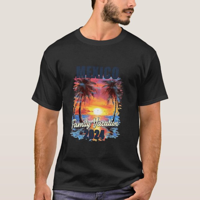 Family Vacation Mexico 2024 Sommarmatchning i Resa T Shirt (Framsida)