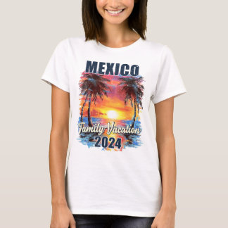 Family Vacation Mexico 2024 Sommarmatchning i Resa T Shirt