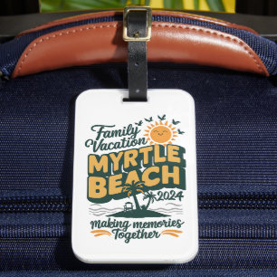 Family Vacation Myrtle Beach 2024 Skapar minnen Bagagebricka