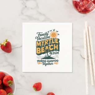 Family Vacation Myrtle Beach 2024 Skapar minnen Pappersservett