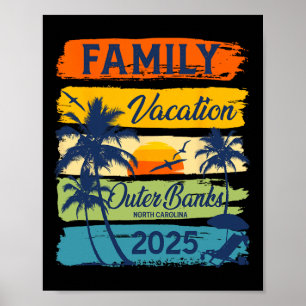 Family Vacation Outer Banker North Carolina 2025 F Poster