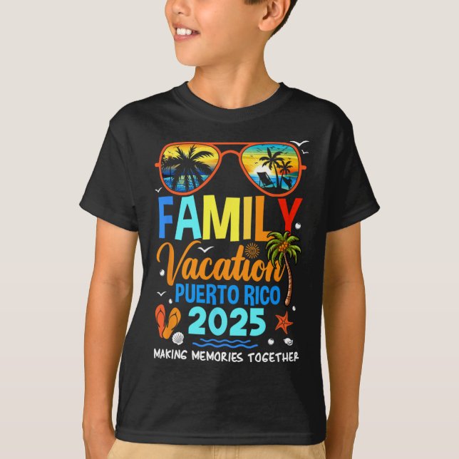Family Vacation Puerto Rico 2025 Family Vacation T T Shirt (Framsida)