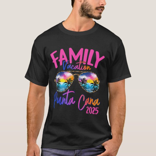 Family Vacation Punta Cana 2025 Matching Helgdag S T Shirt (Framsida)