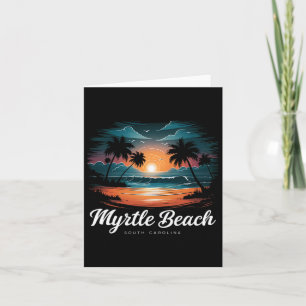 Family Vacation Retro Sunset South Carolina Myrtle Kort