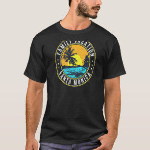 Family Vacation Santa Monica Beach Kalifornien T Shirt