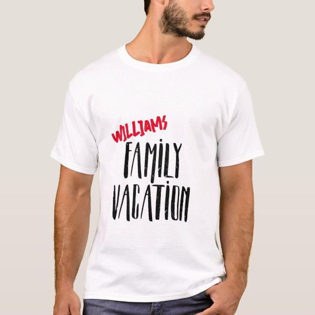Family Vacation T-Shirt (Framsida)