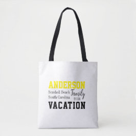 Family Vacation Typography Summer Tygkasse