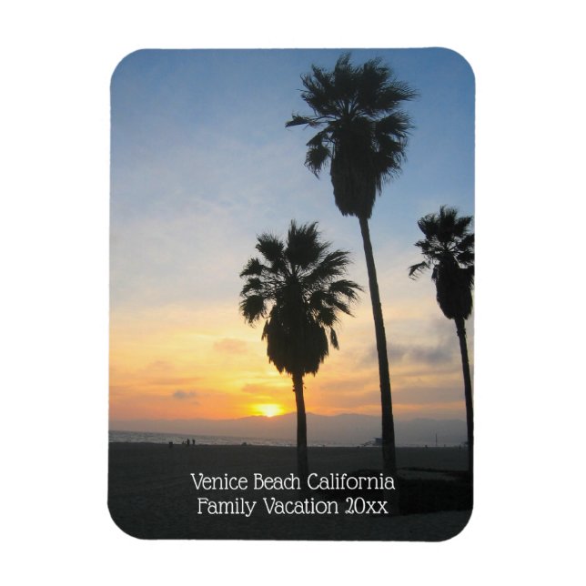 Family Vacation Venice Beach California Magnet (Vertikal)