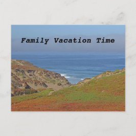 Family Vacation Yarly Beach Resa annonsering Vykort
