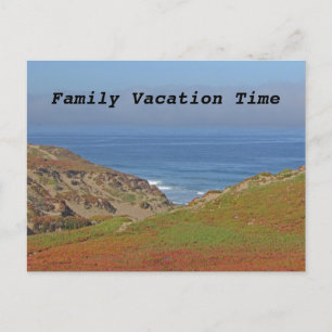 Family Vacation Yarly Beach Resa annonsering Vykort