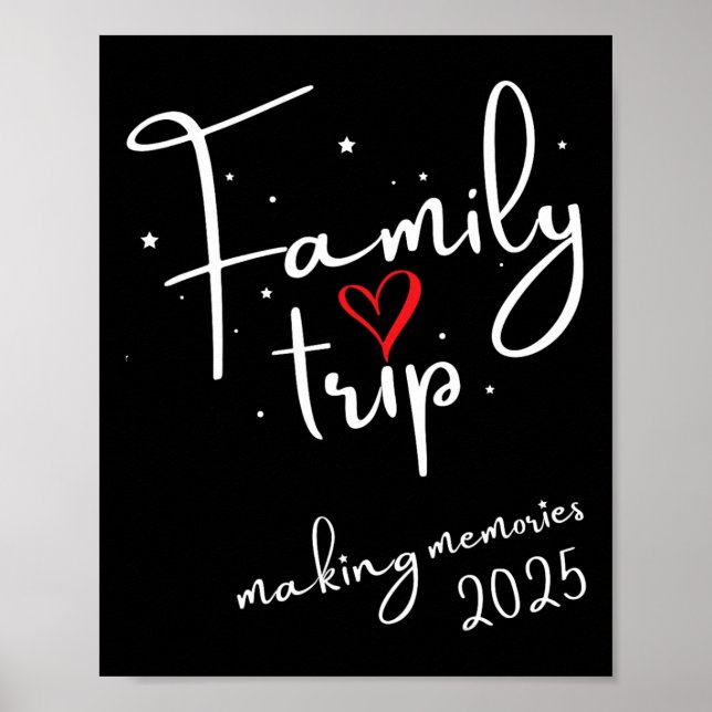 Family Vibes 2025 Family Reunion Vacation Skapar M Poster (Framsidan)