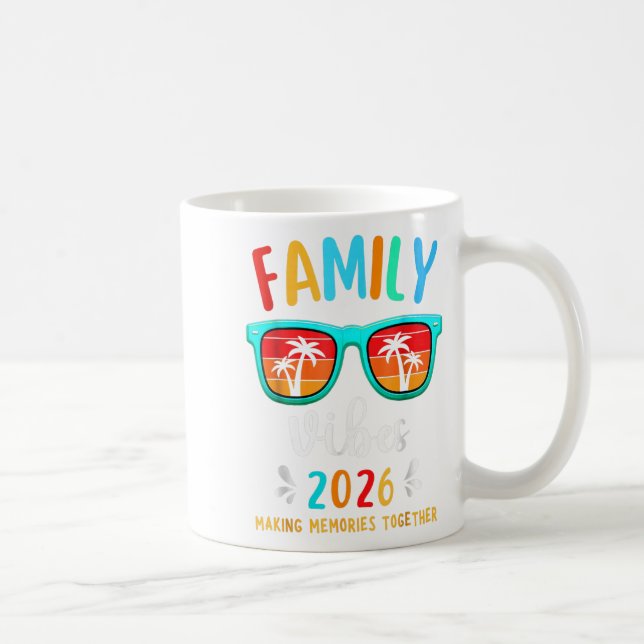 Family Vibes 2026 Family Reunion Vacation Skapar M Kaffemugg (Höger)
