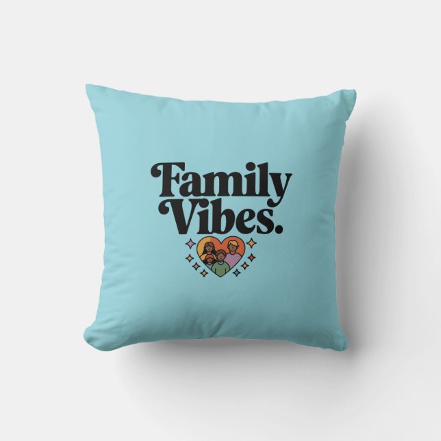 Family Vibes Kudde (Framsida)