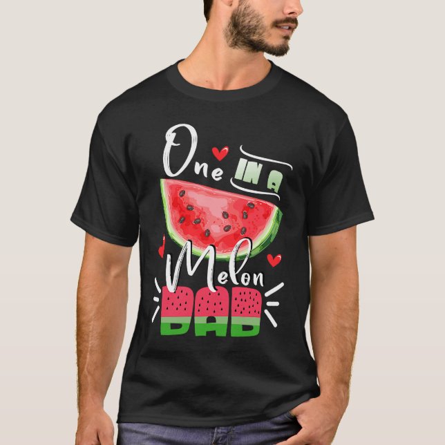 Family Watermelon Matching Group  One In A Melon D T Shirt (Framsida)