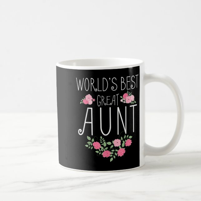 Family World's Great Aun Funny Auntie Ever Gift  Kaffemugg (Höger)
