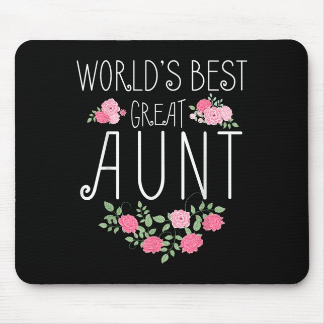 Family World's Great Aun Funny Auntie Ever Gift  Musmatta (Framsidan)