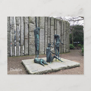 "Famine", St. Stephen's Grönt, Dublin, Irland. Vykort