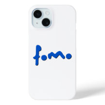 Famo Minimal Blue Script iPhone-fodral