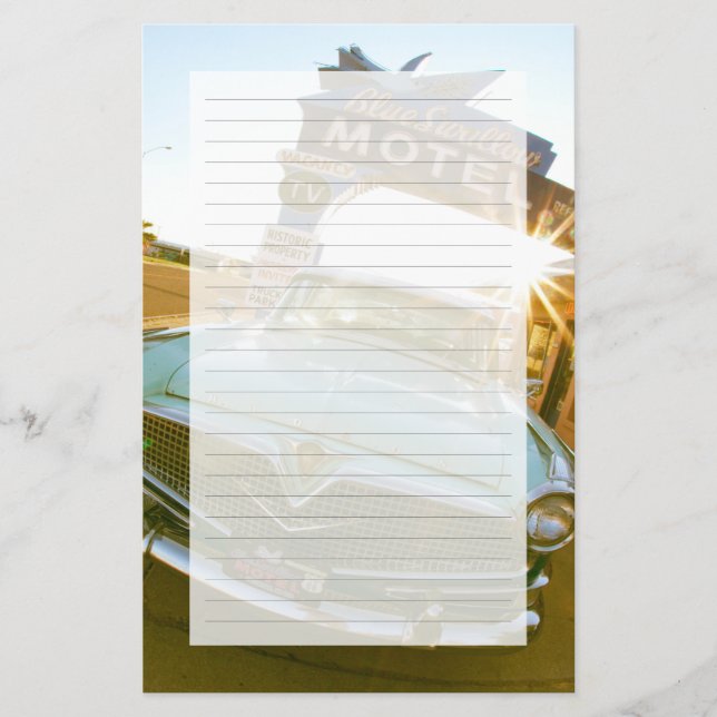 Famous Blue Swallow Motel on Route 66 Brevpapper (Framsida)