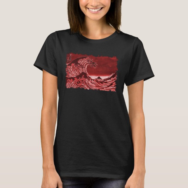 Famous Classic Great Ocean Wave Hokusai Special T Shirt (Framsida)