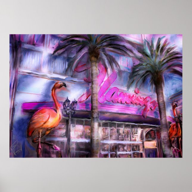 Famous Flamingo Poster (Framsidan)