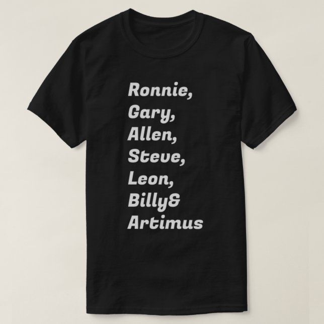 Famous Rock band Classic T-Shirt (Design framsida)