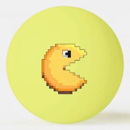 fan art PacMan tribute jaune noir pixel art Pingisboll