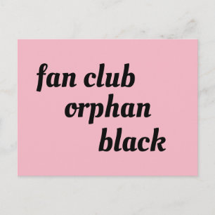 fan club fadern black retro font text vykort
