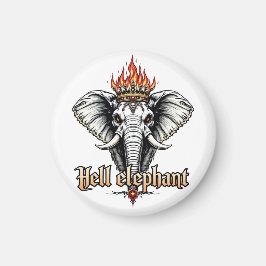 Fan Elephant Magnet