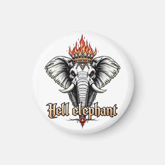 Fan Elephant Magnet (Framsidan)