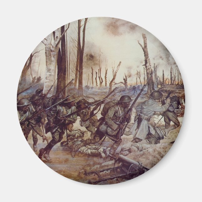 Fan Fighters från Harlem av H Charles McBarron Jr Magnet (Framsidan)