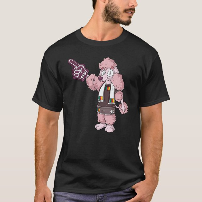 Fan Poodle Cameroon T Shirt (Framsida)