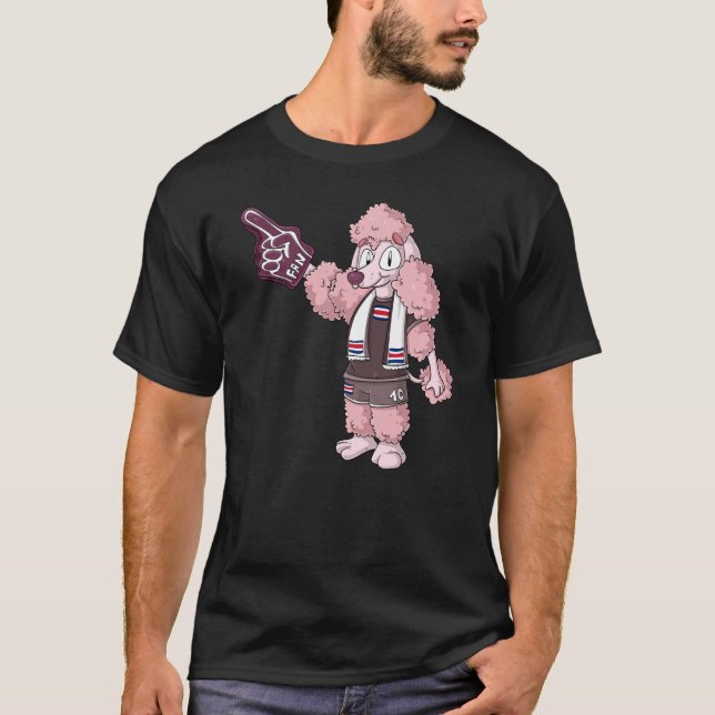 Fan Poodle Costa Rica T Shirt (Framsida)