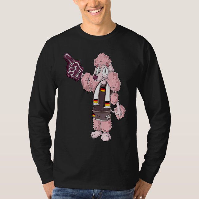 Fan Poodle Germany T Shirt (Framsida)